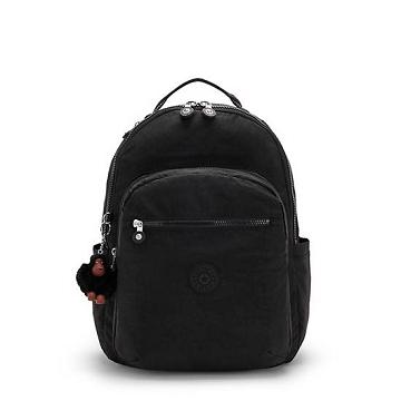 Kipling Seoul Large 15" Backpack Laptop Táska Fekete | HU 1647GS